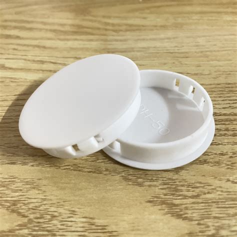 White Plastic Hinge Hole Cover Caps For Kitchen Cabinet Cupboard Doors