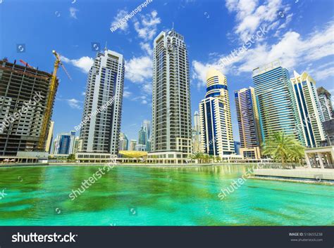 Modern Luxury Dubai Marina Skyscrapersdubaiunited Arab Stock Photo