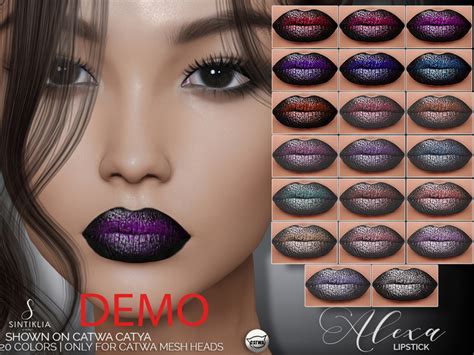 second life marketplace sintiklia lipstick alexa catwa demo
