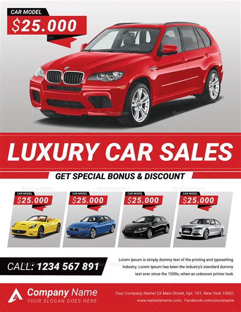 Simply download and print the pdf document and you'll have a for sale sign in seconds. Car for Sale Flyer Design Template in Word, PSD, Publisher