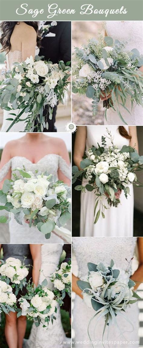 Top 6 Sage Green Wedding Color Palettes Sage And White Diy Bridal