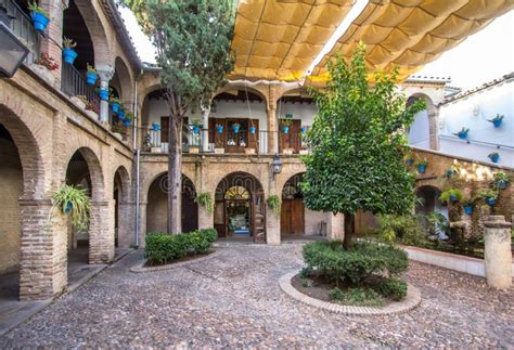 Courtyard Of A House In Cordoba Spain Stock Photo Image Of Courtyard