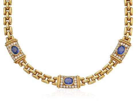 Cartier Sapphire And Diamond Necklace Christies