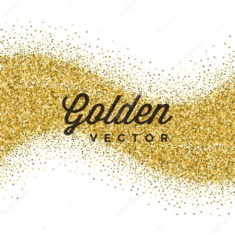 Ouro Glitter Sparkles Brilhante Confetti Preto Vetor Fundo Imagem