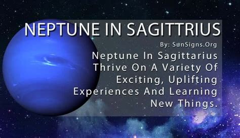 Neptune In Sagittarius Sun Signs