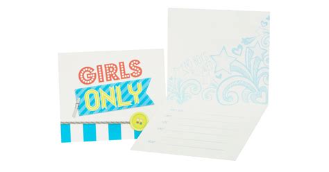 Girls Only Party Invitations
