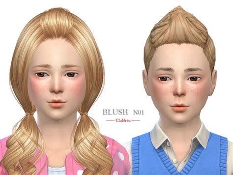 S Club Ll Ts4 Blush 04 Blush Kids Makeup Sims 4