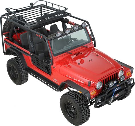 Body Armor Tj 6124 Roof Rack Base Kit For 04 06 Jeep® Wrangler Tj