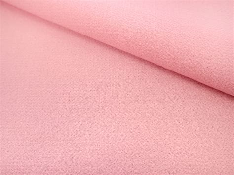 Italian Wool Double Crepe In Baby Pink Bandj Fabrics