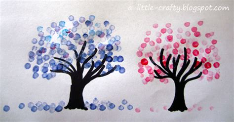 A Little Crafty Cotton Bud Tree Painting