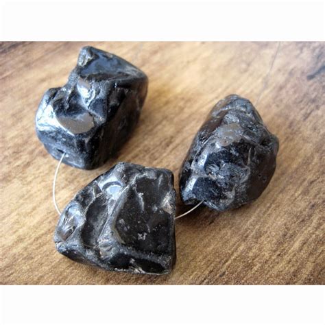 Raw Black Onyx Black Onyx Rough Stone Large 1mm Hole Black Etsy