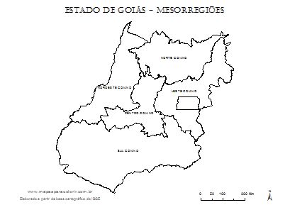 Mapa de goiás para imprimir. Geoblogger: Goiás- Mapas
