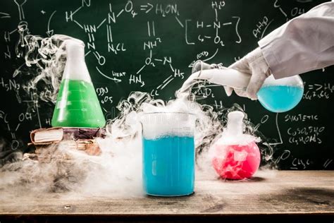 Practical Chemical Tests In University Lab Stock Image Image Of Books