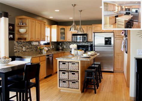 Kitchen color schemes with light maple cabinets. kitchen pictures | Grey kitchen walls, Maple kitchen ...