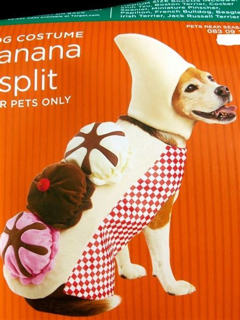 Costume Dog Banana Split M 15 30 Lbs 68 136 Kg Halloween Party New