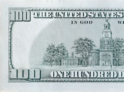 Premium Photo Independence Hall On 100 Dollars Banknote Back Side