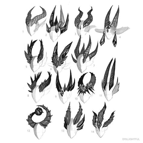 Dollightful Katherine On Instagram “♠️dark Dragon Concept Art Horns Please Pick Your