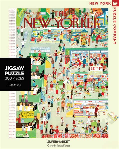 43 others took a break from the world and solved it. Supermarket (The New Yorker), 300 Pieces, New York Puzzle ...