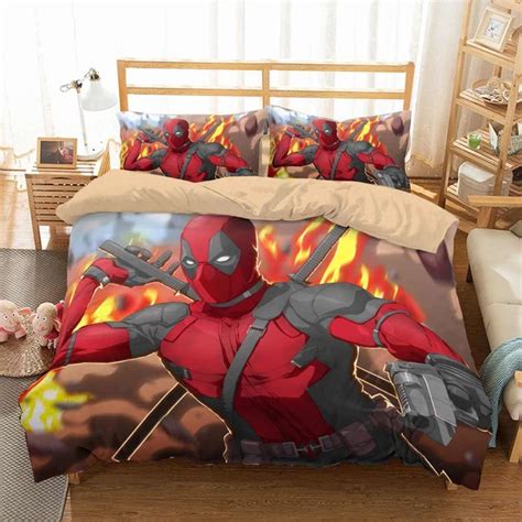 Deadpool is a fictional character appearing in american comic books published by marvel comics. 3D Customize Deadpool Bedding Set Duvet Cover Set Bedroom ...