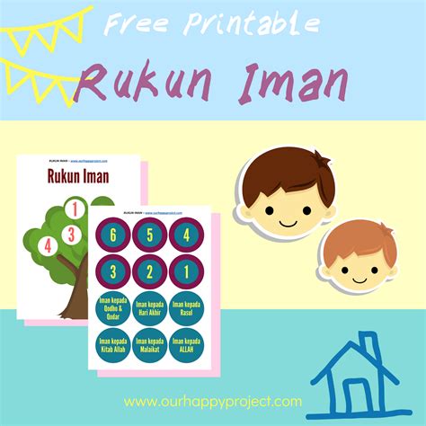 Free Printable Rukun Iman — Our Happy Project