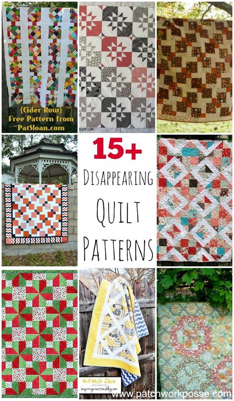 A jelly roll makes two quilts! 15+ Disappearing Quilt Patterns