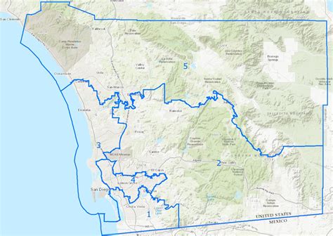 San Diego County Zip Code Map Full County Areas Colorized 40 Off