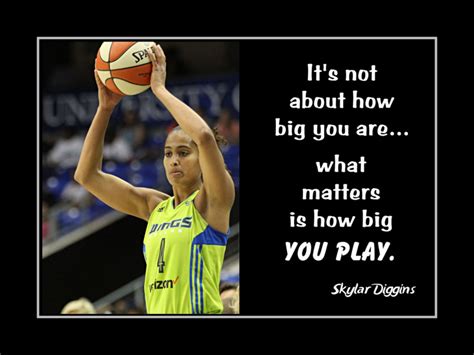Discover 10 skylar diggins quotations: Inspirational Skylar Diggins Basketball Quote Poster, 'How Big U Play' Motivation Wall Art ...