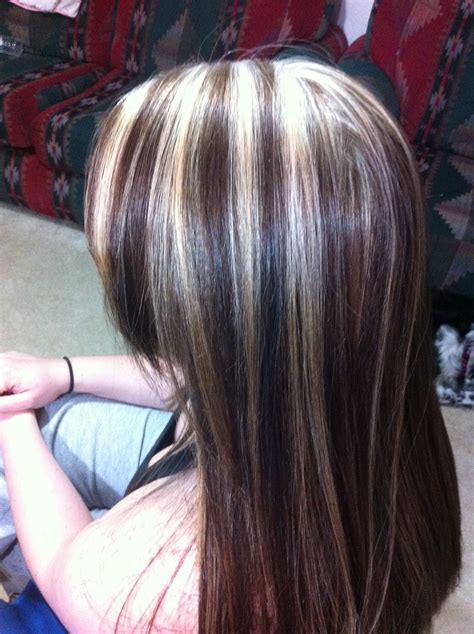 Some Brown Hair With Blonde Highlights You Can Have Them Chunky Or