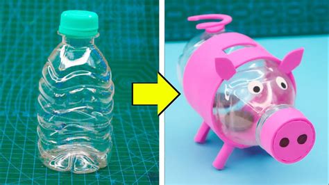 Diy Piggy Bank From Waste Bottle Easy Make Money Bank With Bottle At