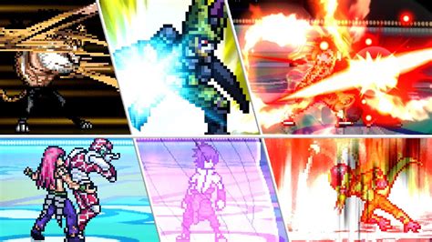 All New Characters Ultimate Attacks From Anime Jus Mugen Youtube