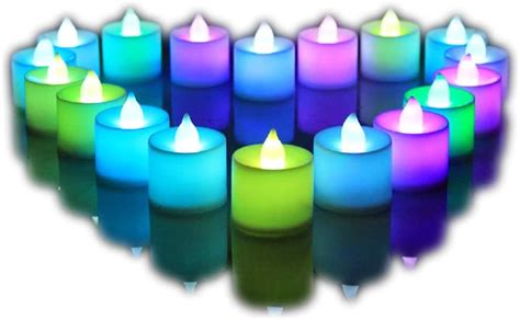 Flameless Led Tealight Candles 24 Pack Electric Tea Lights Battery