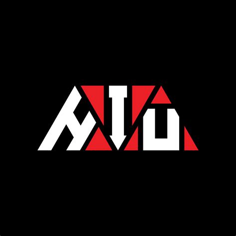 Diseño De Logotipo De Letra Triangular Hiu Con Forma De Triángulo