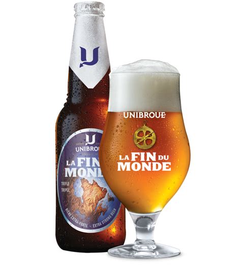 Unibroue La Fin Du Monde Strong Triple Blonde Beer Unibroue