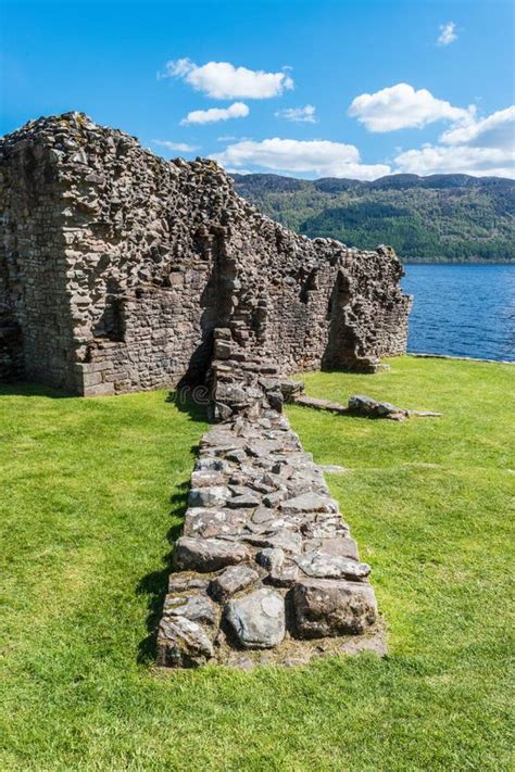 Castle Ruins Loch Ness Scotland Stock Photo Image Of Historic