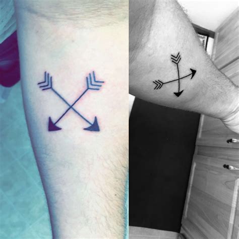 This is the best design among all the arrow tattoos for men for those who can ink volume arrows on their skin and has the inner power to show off. My new tattoo. It means friendship. #tattoo #friendship # ...