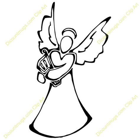 Free Angel With Harp Clipart Custom Clip Art 13562