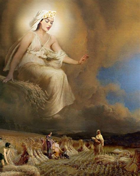 Demeter Goddess Of The Harvest Paiting By Howard David Johnson Greek And Roman