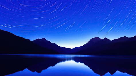 Blue Lake Star Trails 4k Hd Nature Wallpapers Hd Wallpapers Id 36346