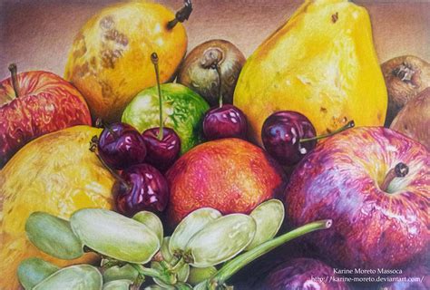 Colored Pencil Fruits By Karine Moreto On Deviantart
