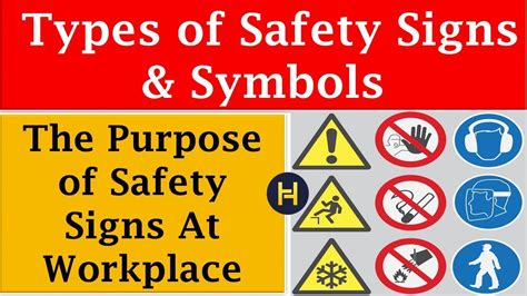Types Of Safety Signs And Symbols Safety Signs And Symbols In The