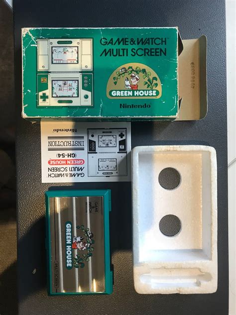 Nintendo Game And Watch Green House Rare Multiscreen Boxed Antique