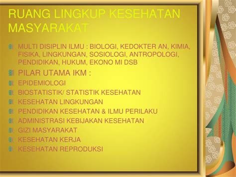 Antrpologi fisik antropologi fisik mempelajari manusia sebagai organisme biologis yang melacak perkembanhan manusia menurut evolusinya dan menyelidiki variasi. PPT - ILMU KESEHATAN MASYARAKAT ( I K M ) PowerPoint ...