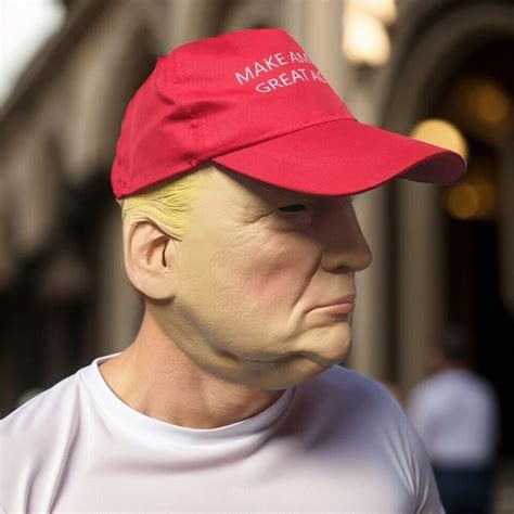 Donald Trump Mask With Hat American Campaigner Mask Halloween Party Adults Latex Ebay