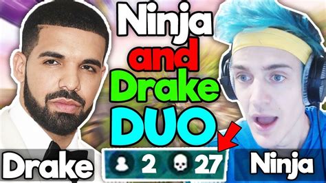 Ninja Finally Duo With Drake Live Full Stream Fortnite Highlights