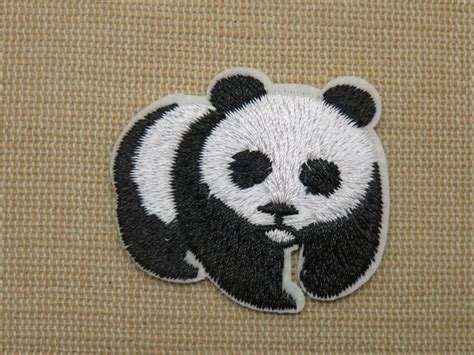 écusson Panda Thermocollant Patch Panda Pour Vêtement En 2021 Patch