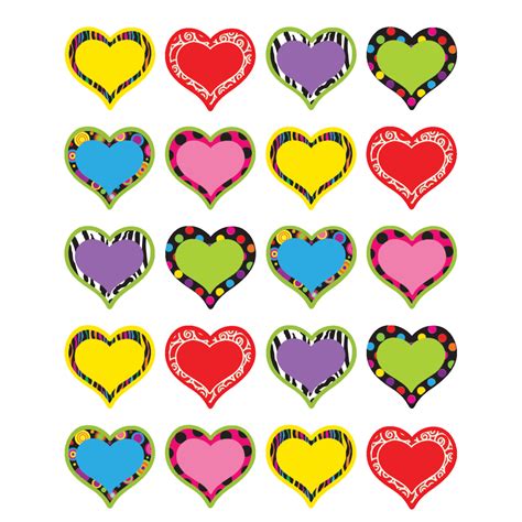 Fancy Hearts Stickers Tcr5185 Teacher Created Resources