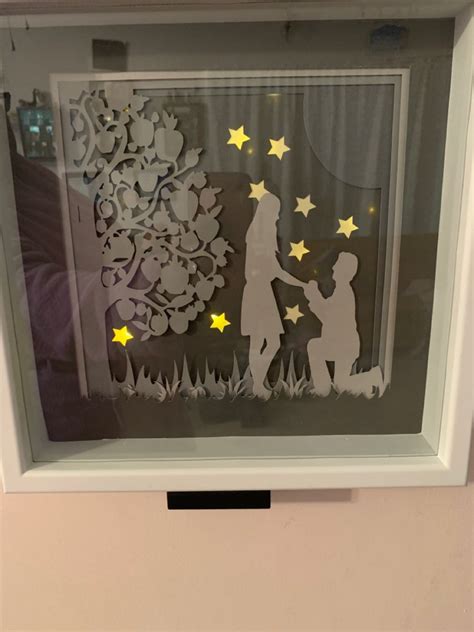 Lighted layered shadow box | Cricut projects, Shadow box, Projects