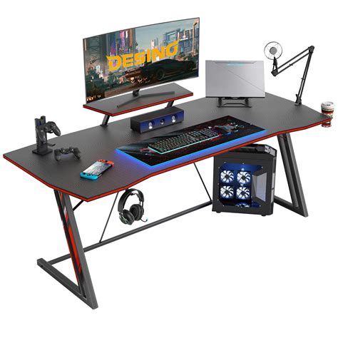 Buy Desino Gaming Desk 55 Inch Pc Computer Desk Home Office Desk