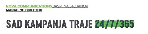 Direktorka Agencije Nova Communications Jasmina Stojanov Za Nedeljnik