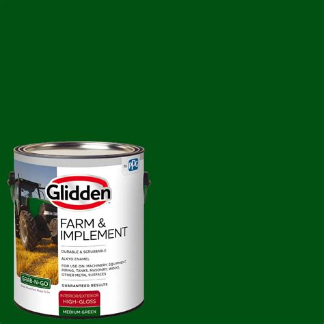 Glidden Farm And Implement Interiorexterior Paint Green High Gloss 1